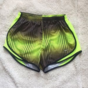 Nike Running Shorts Neon Yellow and Black